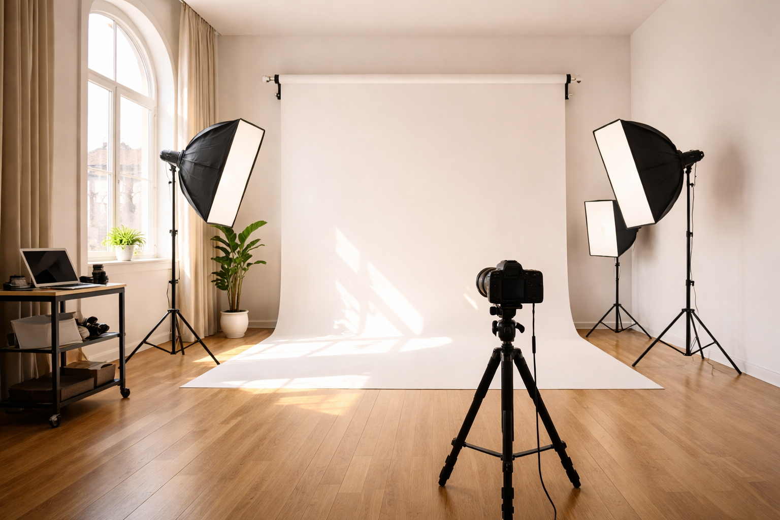 Isik Portre Studio calisma ortami